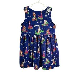 Flinstone 90’s Vintage Handmade Little Girl Sleeveless Dress